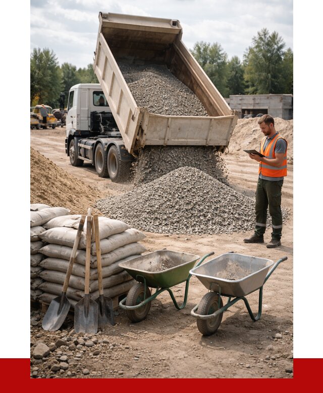 Доставка нерудных материалов в Советской Гавани от 1247 руб. | ПРОНЕРУДСвс