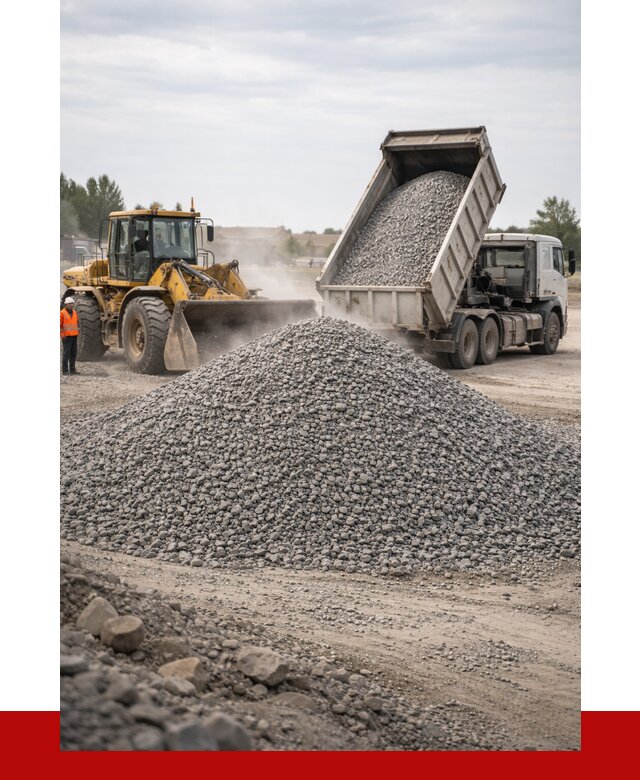 Купить щебень с доставкой в Советской Гавани от 2597 руб. | ПРОНЕРУДСвс