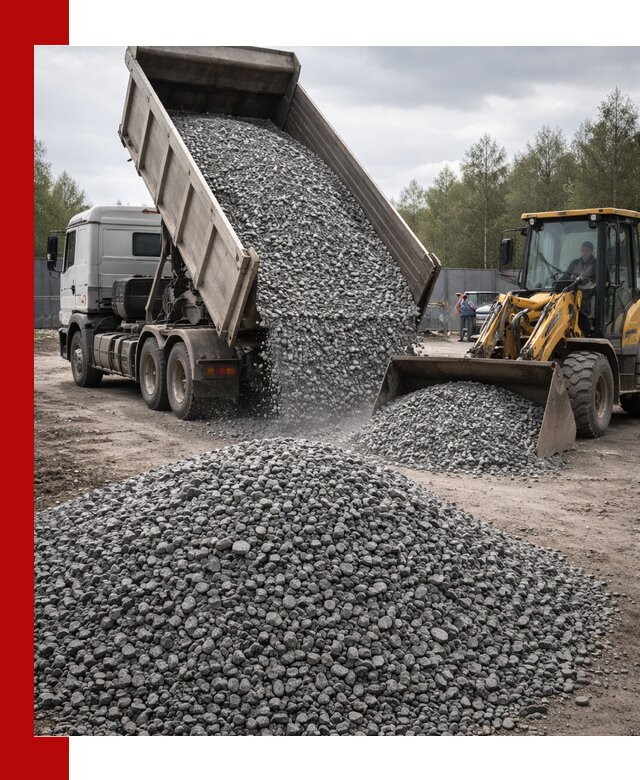 Доставка и продажа щебня гранитного в Советской Гавани