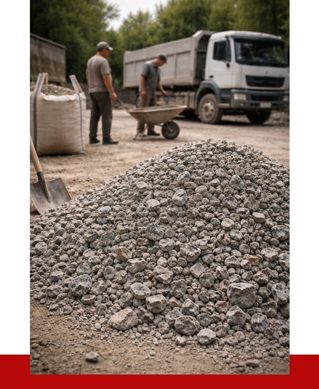 Гранитный щебень фракция 20-40 в Советской Гавани от 3324 руб. ПРОНЕРУДСвс