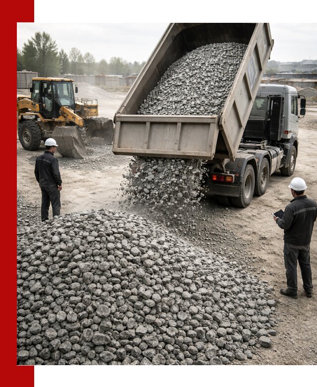 Доставка гранитного щебня фракции 20-40 в Советской Гавани