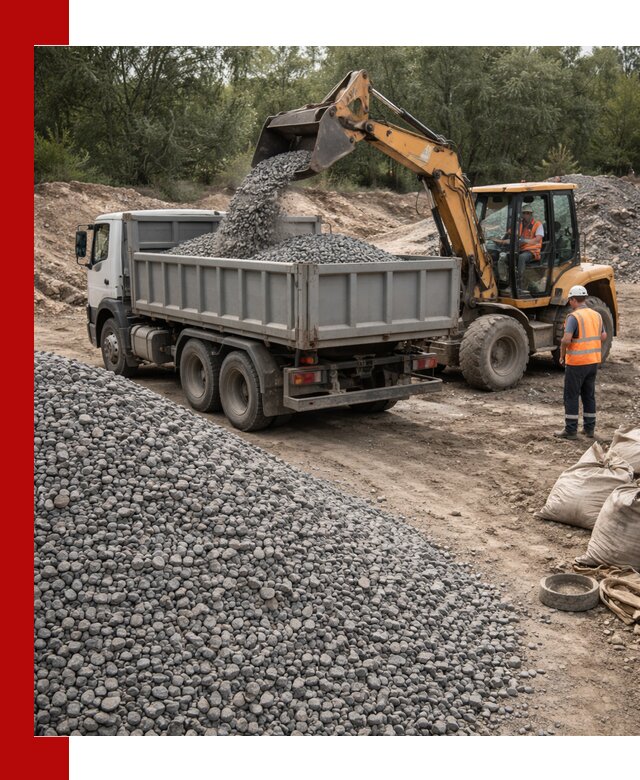 Доставка гравийного щебня в Советской Гавани оптом и в розницу