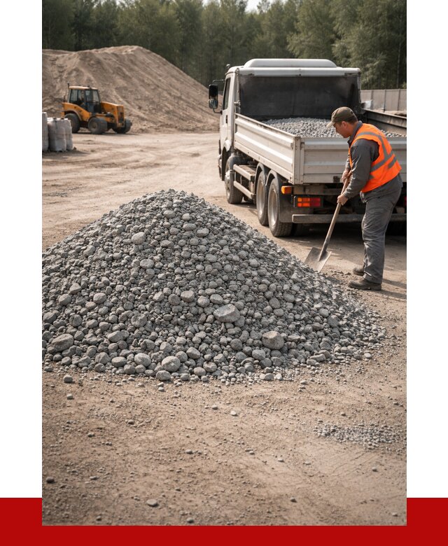 Гравийный щебень фракция 5-10 в Советской Гавани от 2286 р. | ПРОНЕРУДСвс