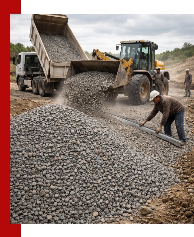 Гравийный щебень фракция 5-20 с доставкой в Советской Гавани