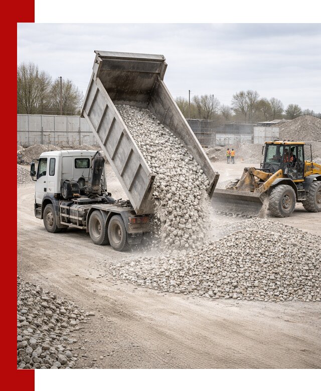 Доставка и продажа известнякового щебня в Советской Гавани