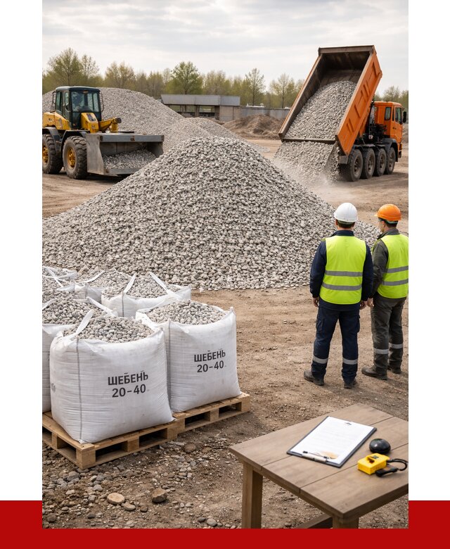 Известняковый щебень 20-40 в Советской Гавани от 2182 р. ПРОНЕРУДСвс