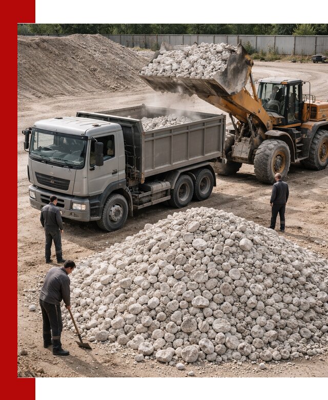 Известняковый щебень фракция 70–150 с доставкой в Советской Гавани