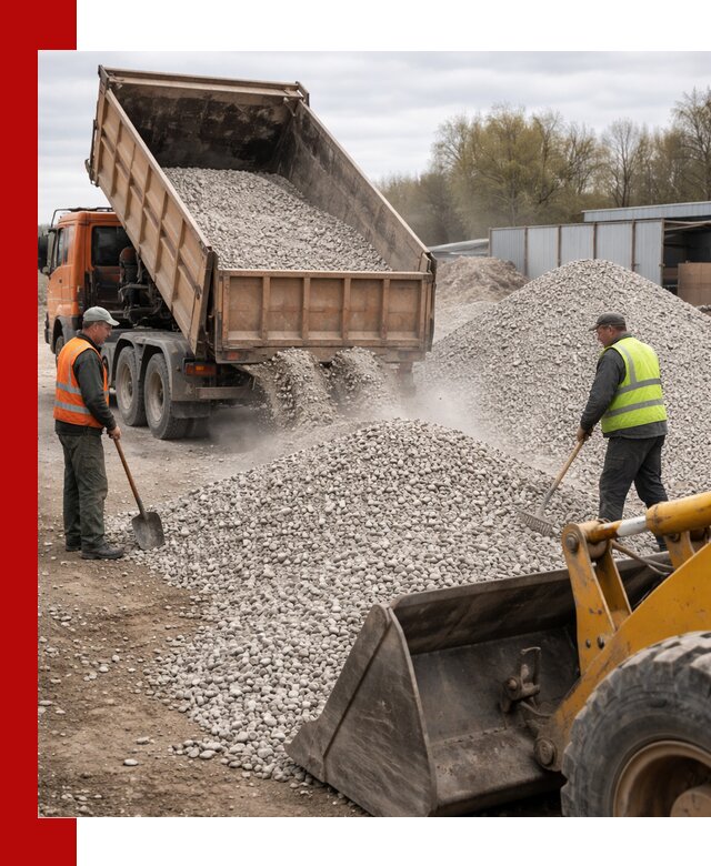 Доломитовый щебень фракции 5-20 с доставкой в Советской Гавани