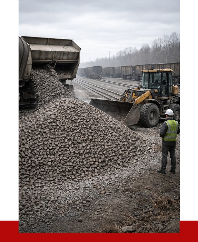 Купить железнодорожный щебень в Советской Гавани от 2909 р. | ПРОНЕРУДСвс