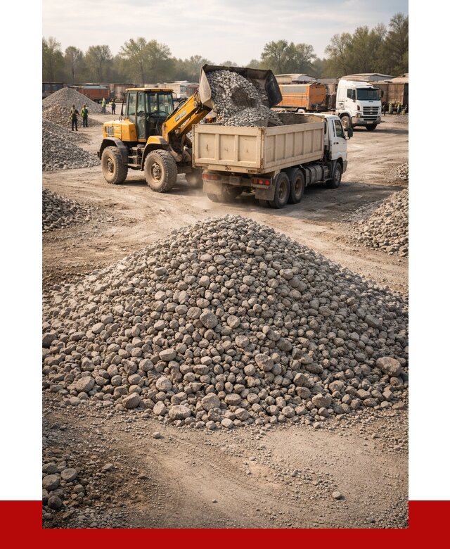 Вторичный щебень фракция 40-70 в Советской Гавани от 1808 р, ПРОНЕРУДСвс