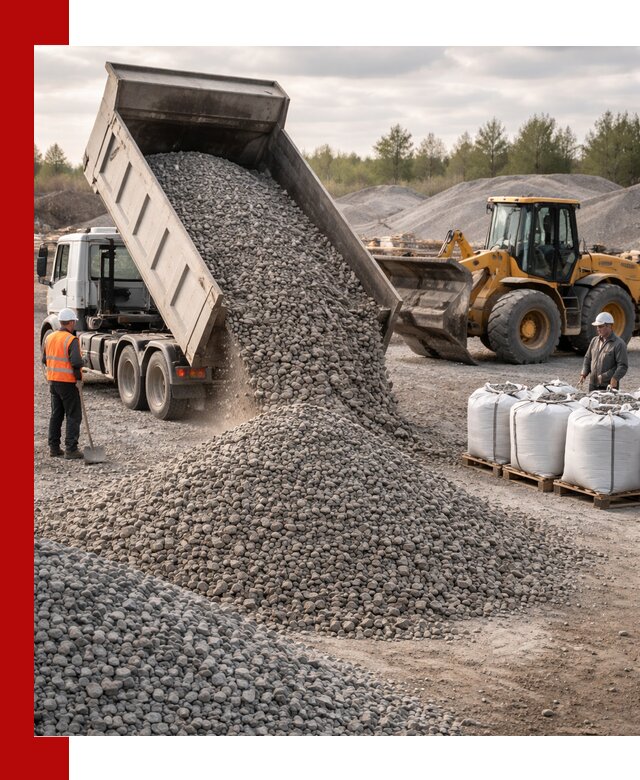 Бетонный щебень фракция 5–20 с доставкой в Советской Гавани