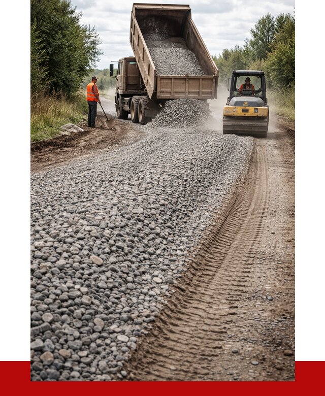 Щебень для отсыпки дороги в Советской Гавани от 2805 р. ПРОНЕРУДСвс