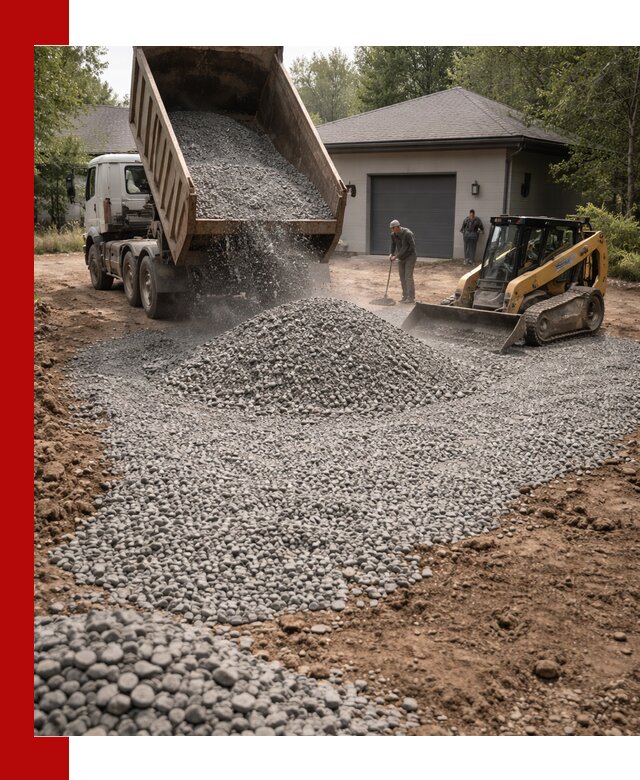 Щебень для парковки в Советской Гавани: доставка и укладка качественного материала