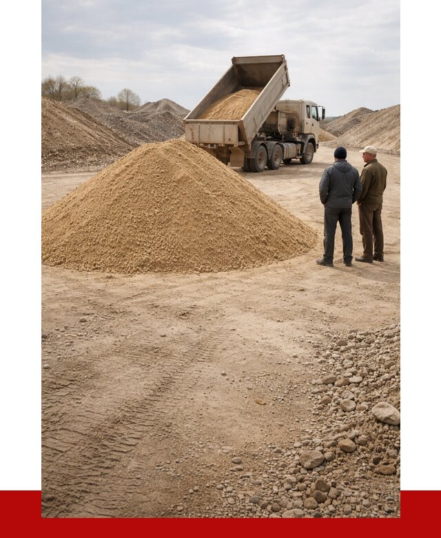 Карьерный песок крупнозернистый в Советской Гавани от 8831 р | ПРОНЕРУДСвс