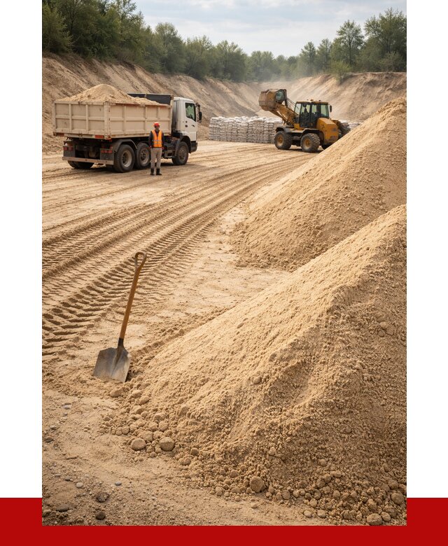 Карьерный песок мелкозернистый в Советской Гавани от 9350 р. | ПРОНЕРУДСвс