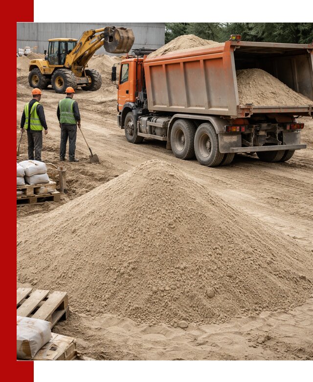 Доставка и продажа мытого речного песка в Советской Гавани