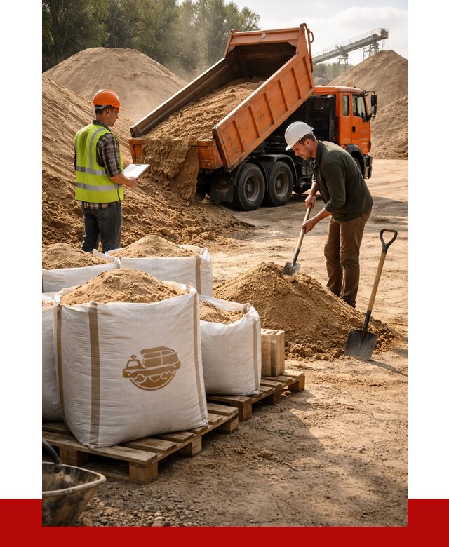 Строительный песок в Советской Гавани от 2286 р. с доставкой, ПРОНЕРУДСвс