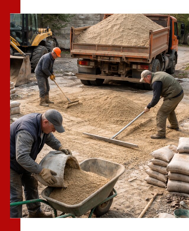 Поставка песка для стяжки в Советской Гавани с быстрой доставкой