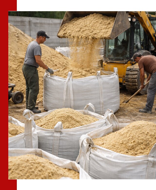 Поставка качественного песка для кладки в Советской Гавани