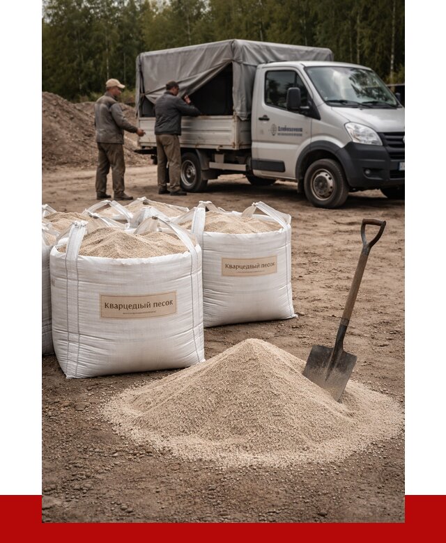 Кварцевый песок для пескоструя в Советской Гавани от 4675 р. | ПРОНЕРУДСвс