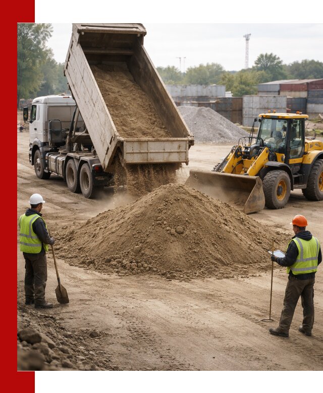 Доставка и продажа пескогрунта оптом и в розницу в Советской Гавани