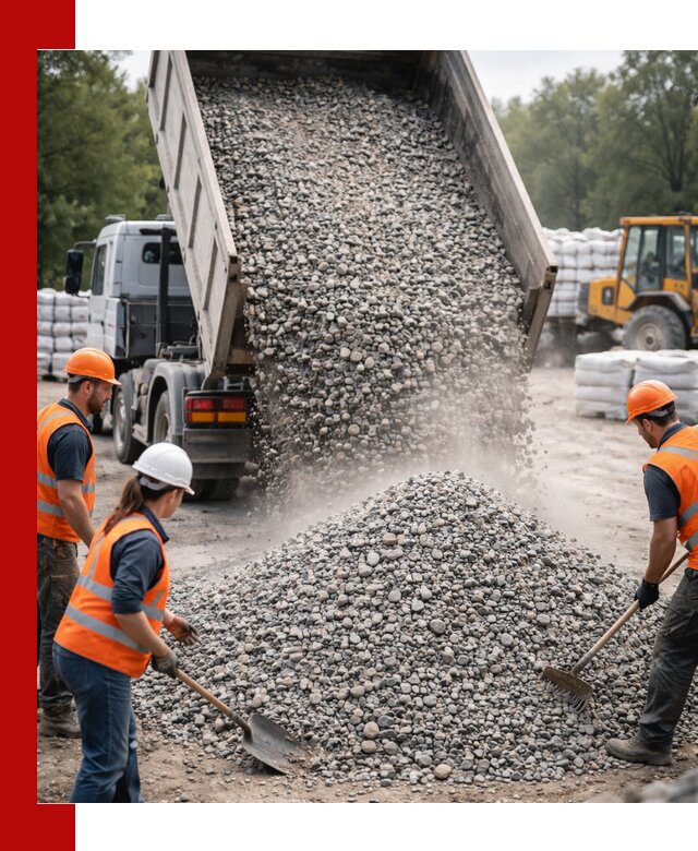 Доставка гравия и камня в Советской Гавани оптом и в розницу