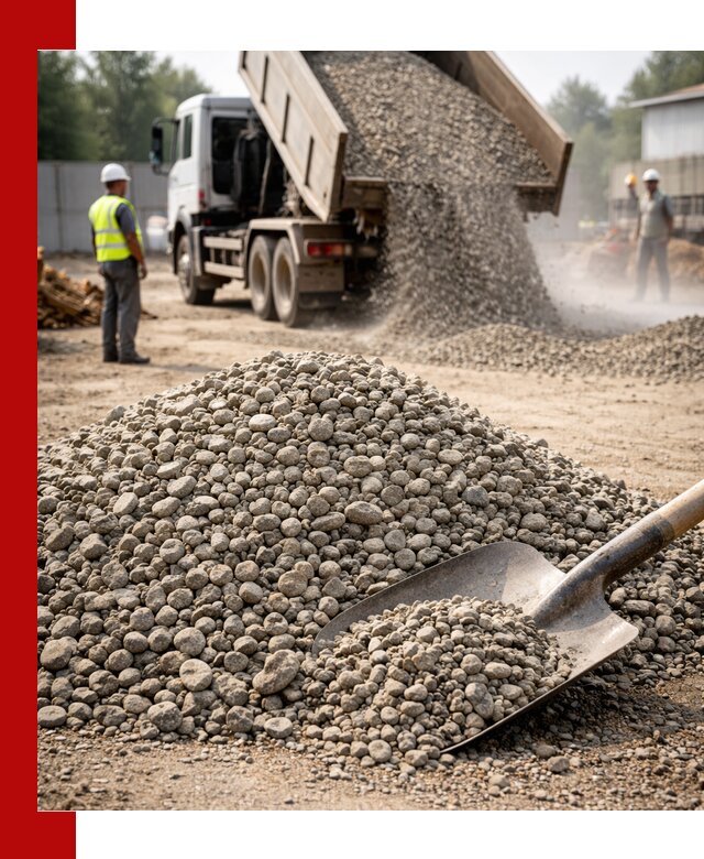 Доставка гравия фракции 20-40 в Советской Гавани с самосвалами