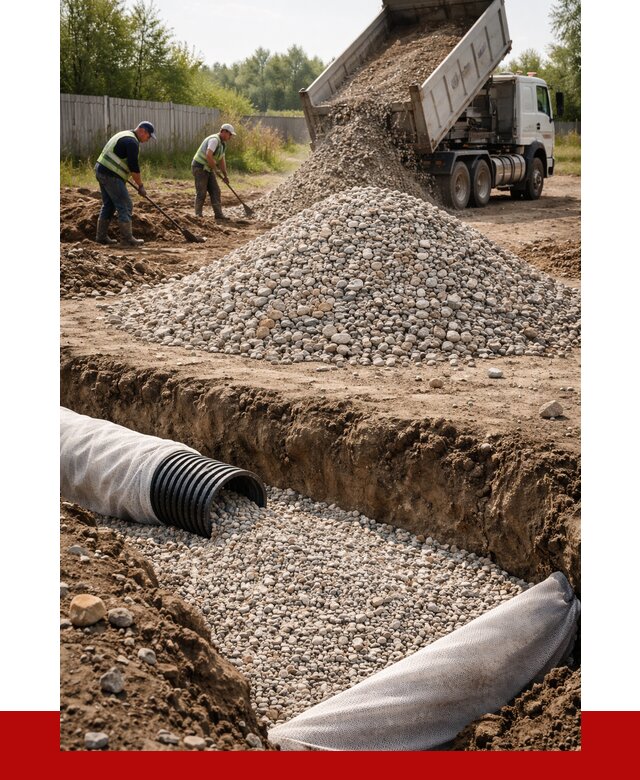 Гравий для дренажа в Советской Гавани от 2286 р., доставка ПРОНЕРУДСвс