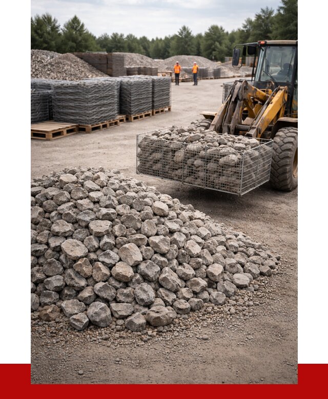 Камень для габионов фракция 70-150 в Советской Гавани от 4363 р. | ПРОНЕРУДСвс