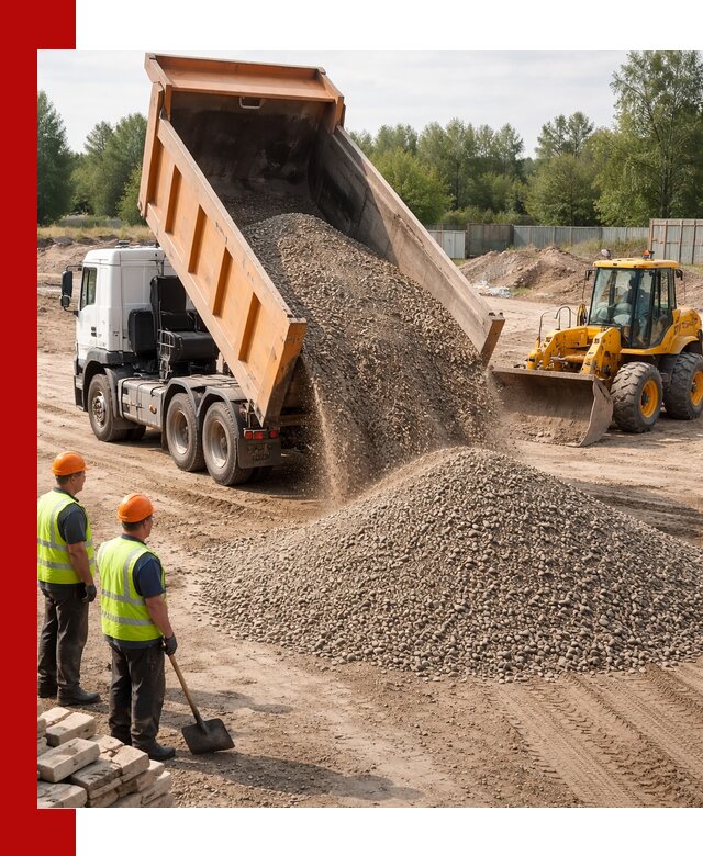 Доставка щебёночно-песчаной смеси ЩПС С7 в Советской Гавани