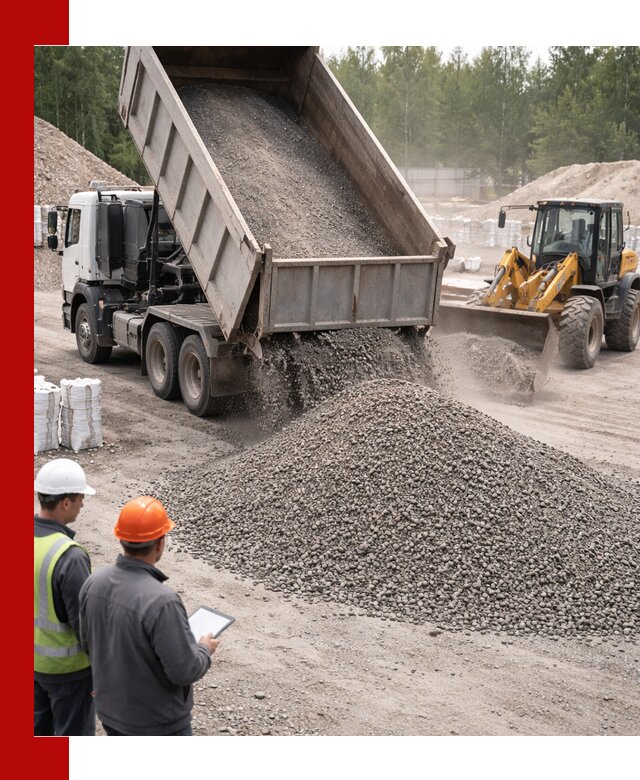 Доставка и продажа гранитного отсева 0-10 в Советской Гавани