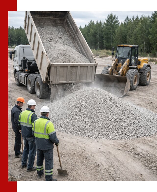 Известняковый отсев 0-5 доставка в Советской Гавани быстро и выгодно