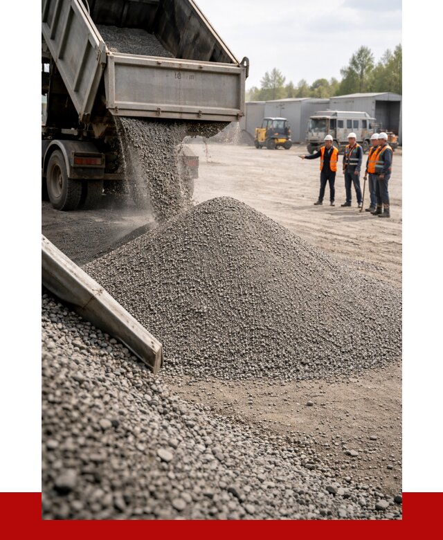 Гравийный отсев 0-5 в Советской Гавани от 1247 р. с доставкой | ПРОНЕРУДСвс