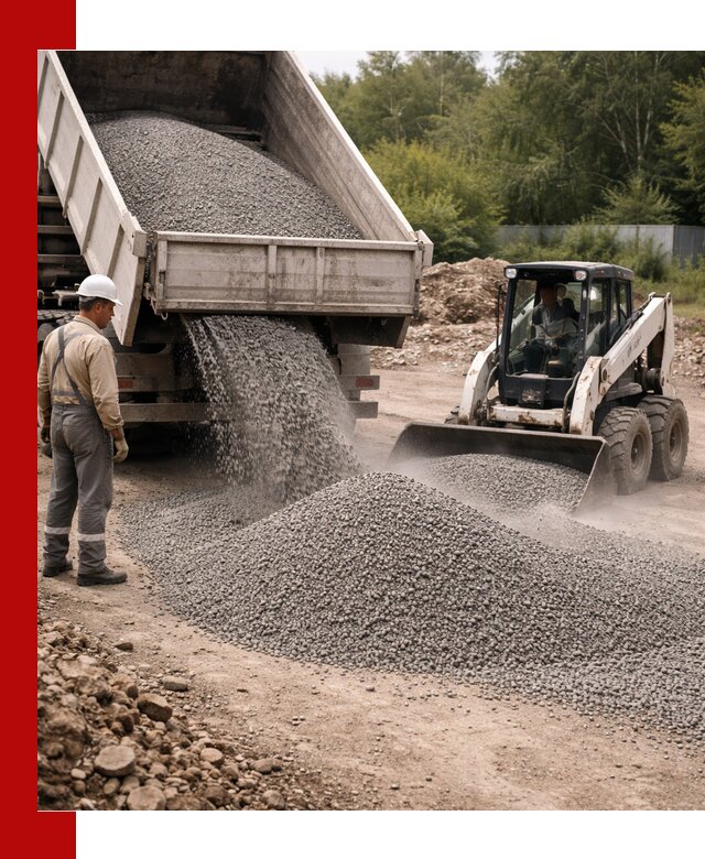 Доставка гравийного отсева 0-5 в Советской Гавани оптом и в розницу