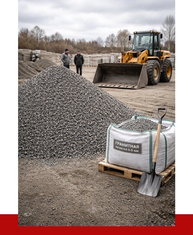 Купить гранитную крошку в Советской Гавани от 4987 р. с доставкой | ПРОНЕРУДСвс