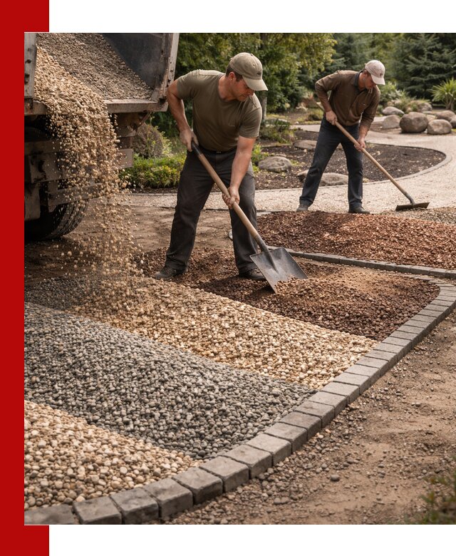 Декоративная крошка для ландшафта в Советской Гавани — продажа и доставка