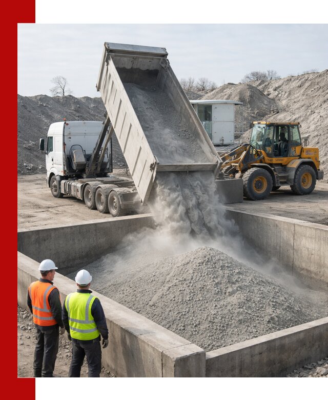 Доставка цемента навалом в Советской Гавани крупными партиями