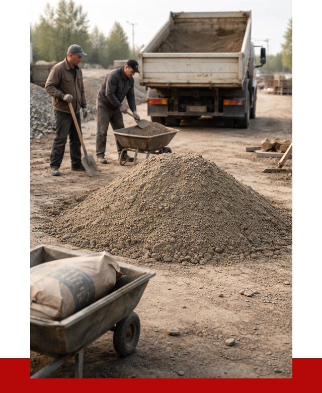 Цементно-песчаная смесь М150 в Советской Гавани от 4883 р. | ПРОНЕРУДСвс