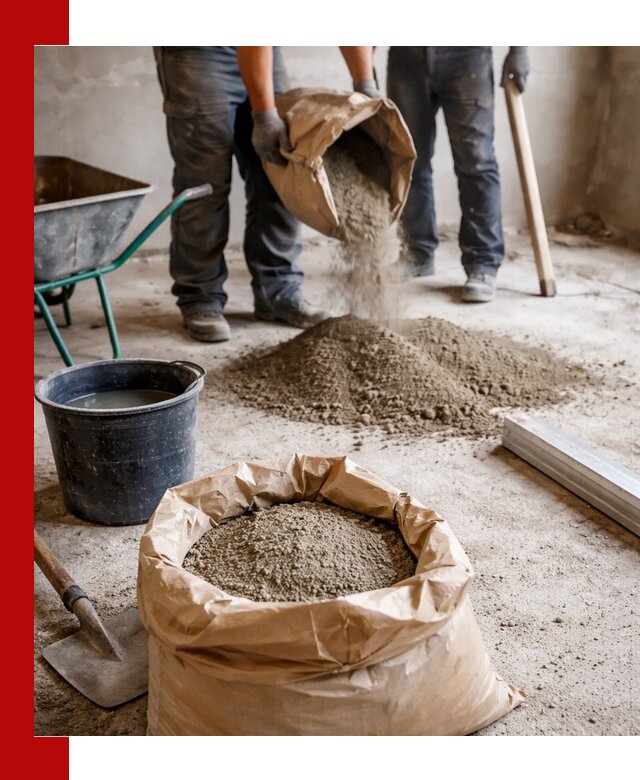 Доставка сухой смеси для стяжки в Советской Гавани