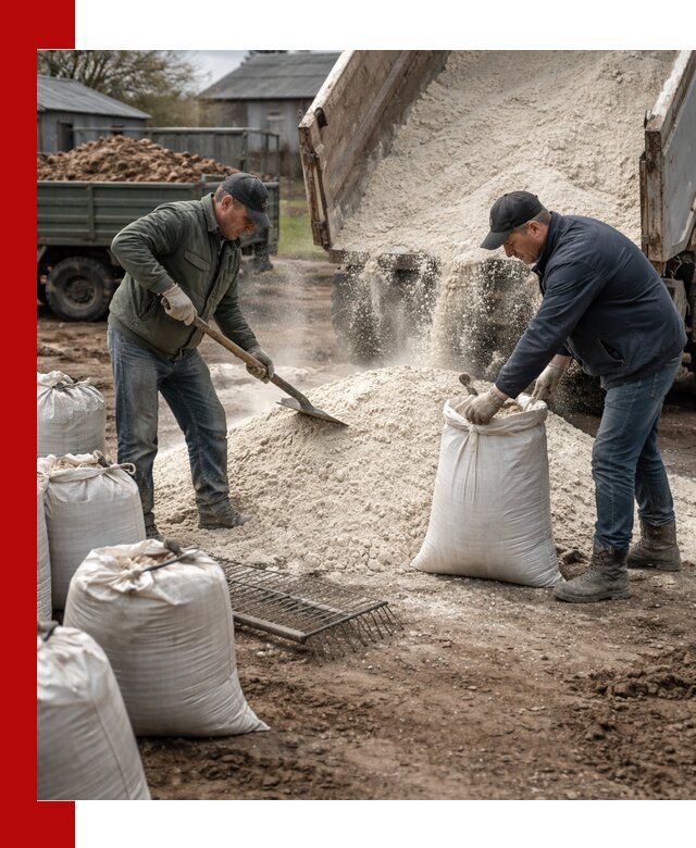 Доставка извести пушонки в Советской Гавани оптом и мелким оптом