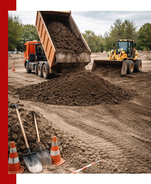 Поставка и доставка планировочного грунта в Советской Гавани