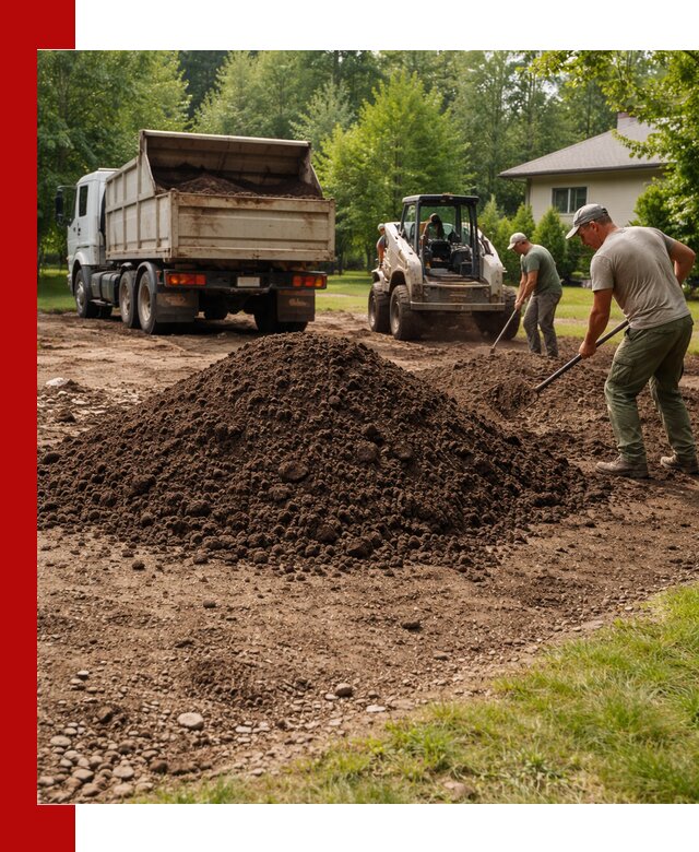 Доставка и укладка грунта для газона в Советской Гавани