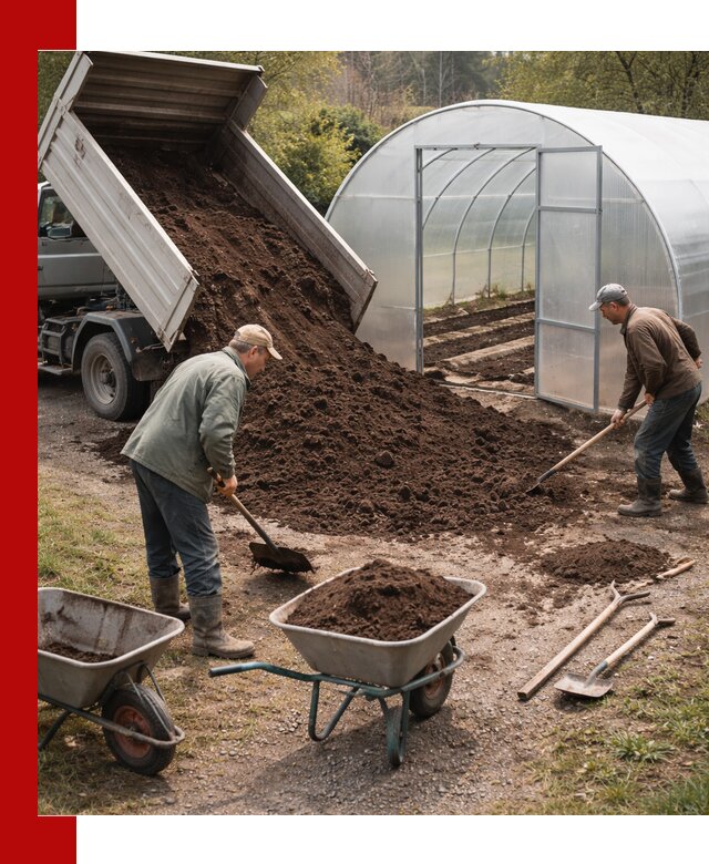 Грунт для теплицы с доставкой в Советской Гавани — плодородный субстрат под растения