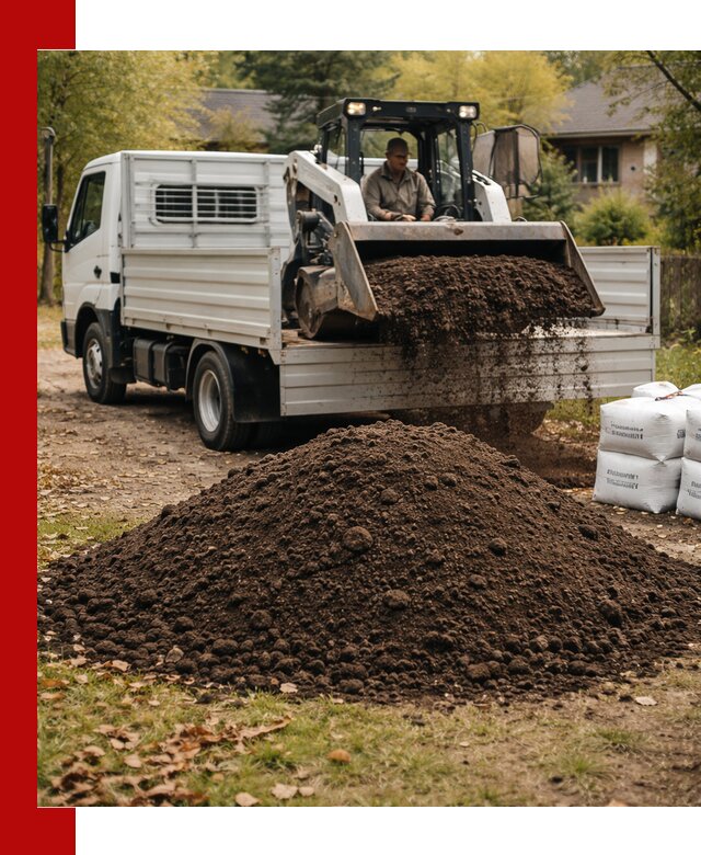 Доставка садовой земли в больших объёмах в Советской Гавани