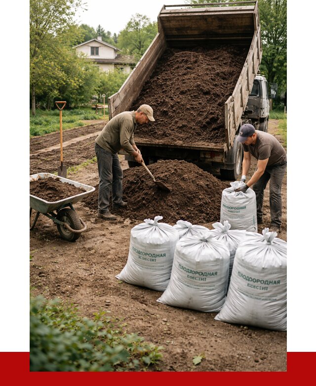 Плодородная смесь в Советской Гавани от 4363 р./куб с доставкой | ПРОНЕРУДСвс