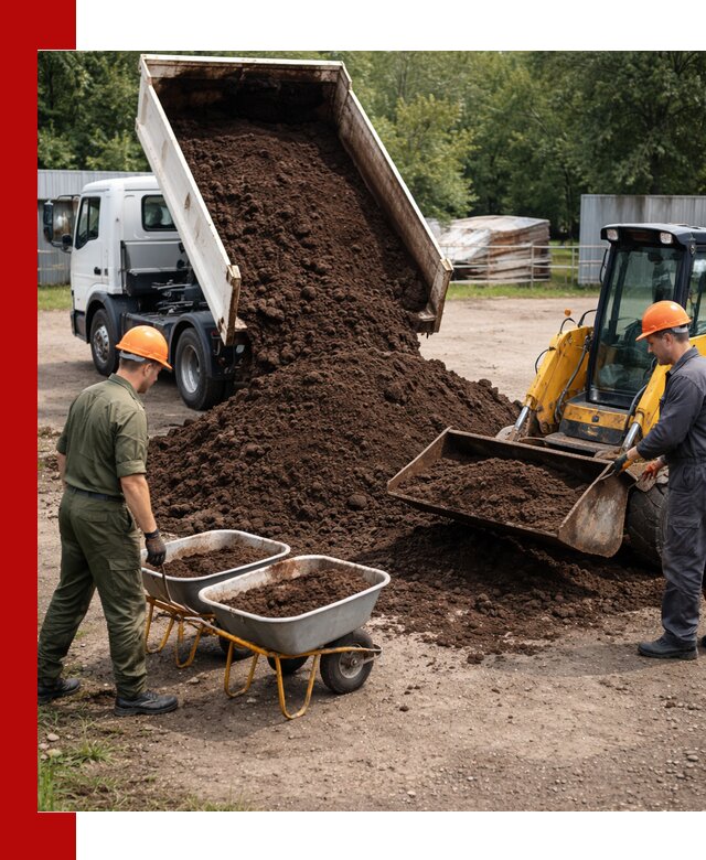 Доставка торфо-земляной смеси в Советской Гавани для огорода и ландшафта