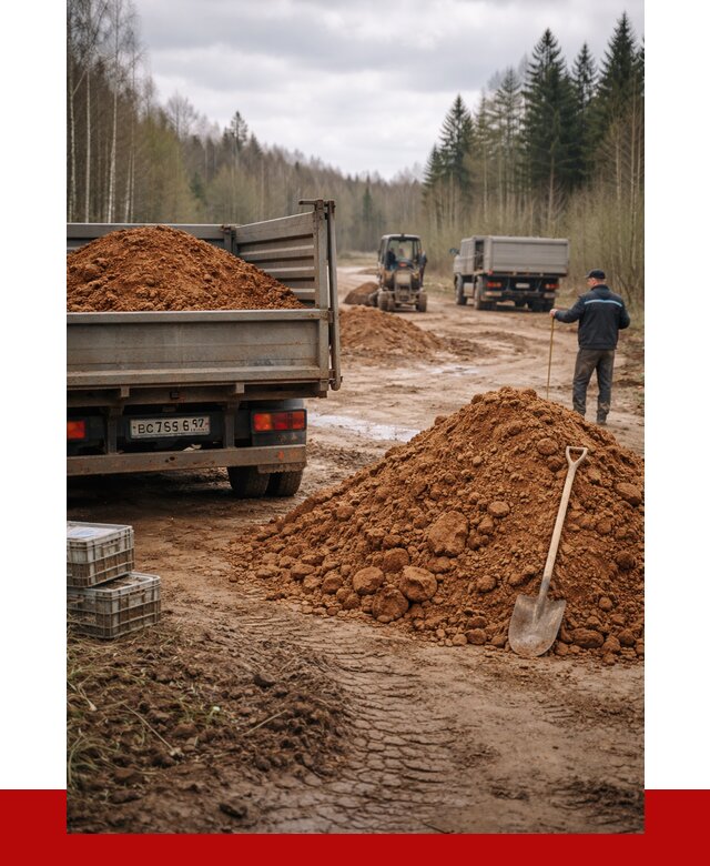 Глина и суглинки в Советской Гавани от 4675 р. за куб | ПРОНЕРУДСвс