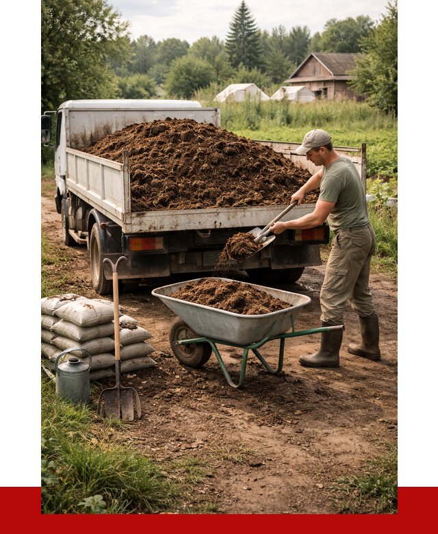 Купить коровий навоз с доставкой в Советской Гавани от 1870 р. | ПРОНЕРУДСвс