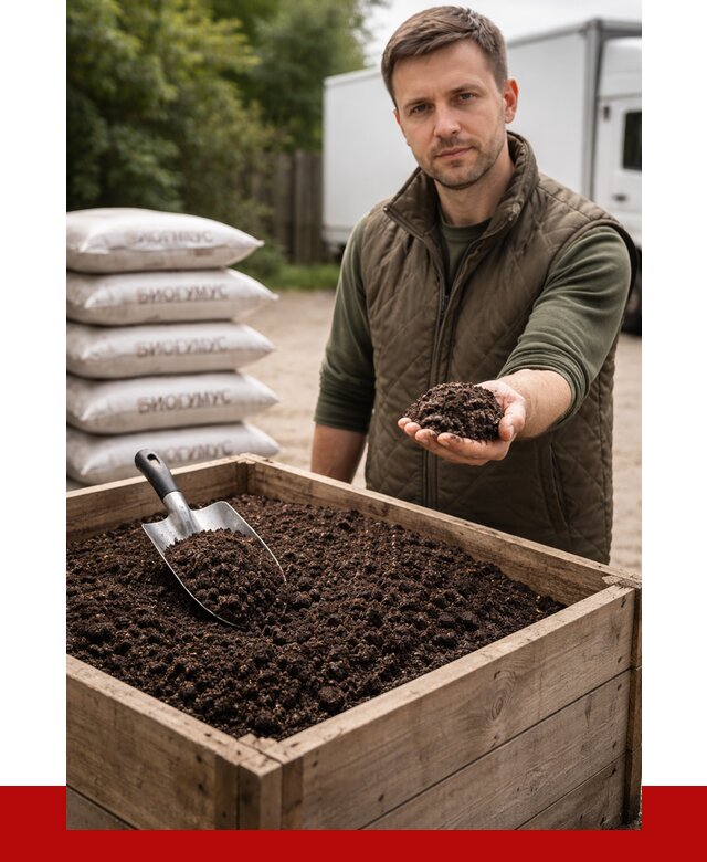 Купить биогумус в Советской Гавани с доставкой от 8831 р. за куб | ПРОНЕРУДСвс