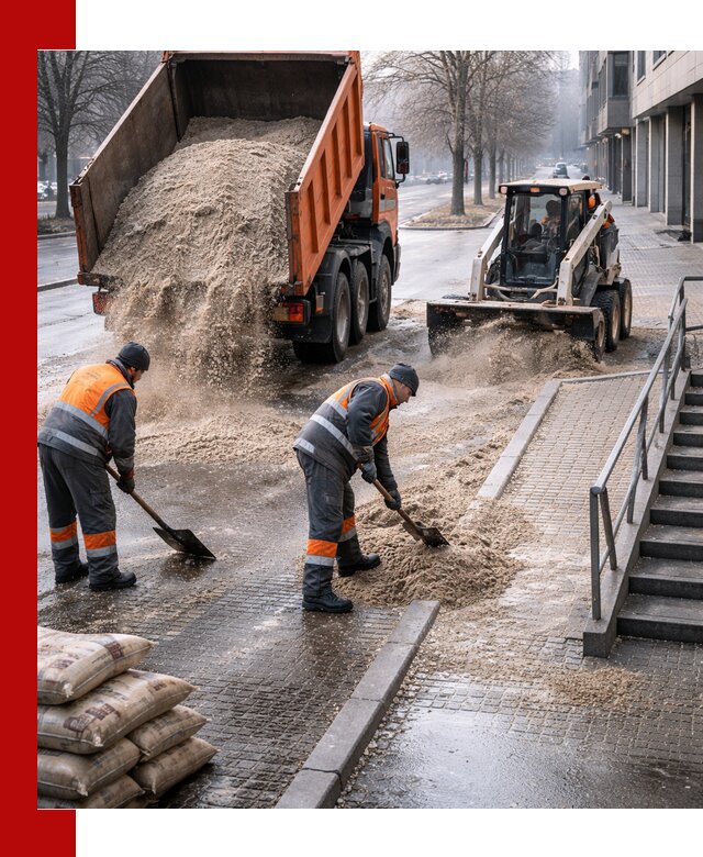 Поставка противогололедных материалов в Советской Гавани